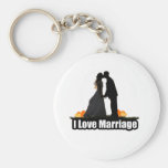 I Love Marriage Kiss the Bride Keychain