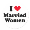 I love married women stickers