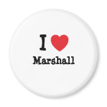 I love Marshall heart custom personalized Magnet