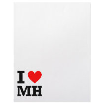 I Love Marshall Islands Design Letterhead Template