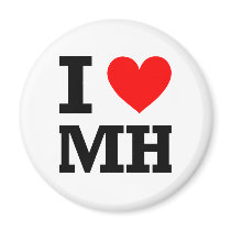 I Love Marshall Islands Design Magnets