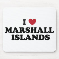 I Love Marshall Islands Mousepads