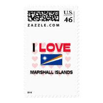I Love Marshall Islands postage