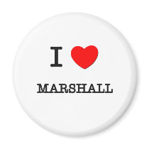 I Love Marshall Magnet
