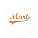 I Love Mart Texas Round Sticker
