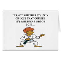 i love martial arts cards