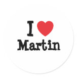 I love Martin heart T-Shirt Sticker