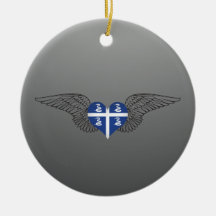 I Love Martinique -wings Christmas Tree Ornament