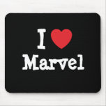 I love Marvel heart T-Shirt Mouse Mats
