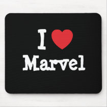 I love Marvel heart T-Shirt mousepads by funnycustomtshirts I love Marvel heart T-Shirt mousepads