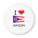 I Love Mason Ohio Refrigerator Magnet