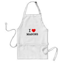 I Love Masons Apron
