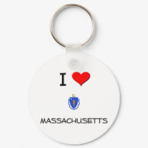 I Love Massachusetts keychains