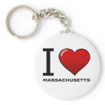 I LOVE MASSACHUSETTS KEY CHAINS