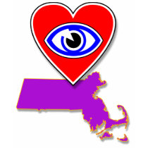 I love Massachusetts shirt F/B