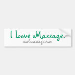 I Love Massage! Bumper Sticker