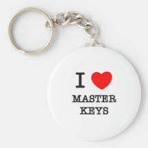 I Love Master Keys Key Chains