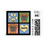 I Love Mastiffs postage