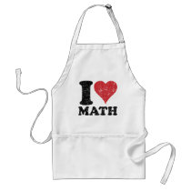 I Love Math aprons