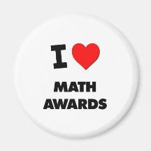 I Love Math Awards Magnets