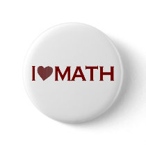 I Love Math Pin
