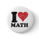 I Love Math buttons