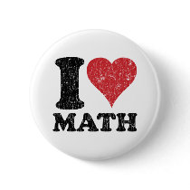 I Love Math buttons