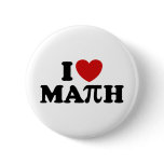 I Love Math Pin