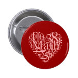 I Love Math Button buttons