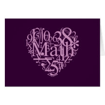 I Love Math Card