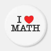 I Love MATH Fridge Magnets