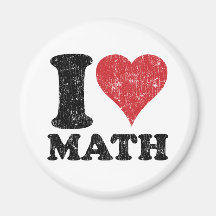 I Love Math Fridge Magnets