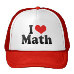I Love Math Hat
