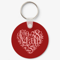I Love Math Keychain