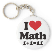 I Love Math! Keychains