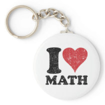 I Love Math keychains