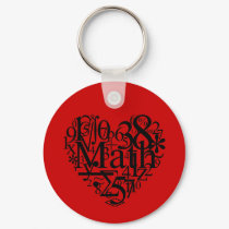 I Love Math Keychain by tshirtdujour I Love Math Keychain