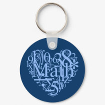 I Love Math Keychain by tshirtdujour I Love Math Keychain
