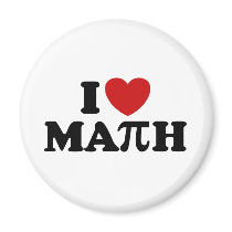 I Love Math Fridge Magnet