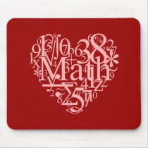 I Love Math Mousepad by tshirtdujour I Love Math Mousepad
