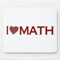I Love Math Mouse Mats