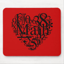 I Love Math Mousepad by tshirtdujour I Love Math Mousepad