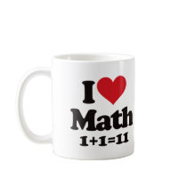 I Love Math! Coffee Mugs
