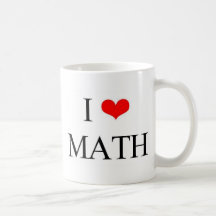 I Love math Mugs