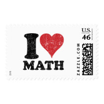 I Love Math postage