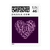 I Love Math Postage stamp
