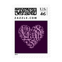 I Love Math Postage