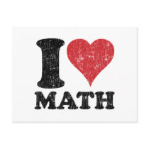 I Love Math Post Cards