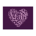 I Love Math Postcard
