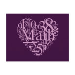 I Love Math Postcard